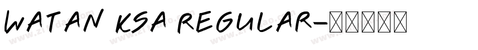 Watan KSa Regular字体转换